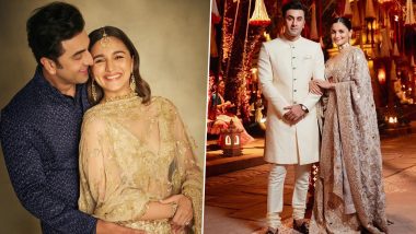 Alia Bhatt and Ranbir Kapoor Photos From Anant-Radhika’s Pre-Wedding Gala: Bollywood Power Couple Radiate Royal Vibes in Glamorous Outfits for the Festivities in Jamnagar
